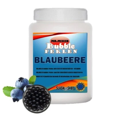 Bubble Tea Perlen BLAUBEERE Fruit Pearls 2kg Popping Boba ohne künstl Farbstoffe