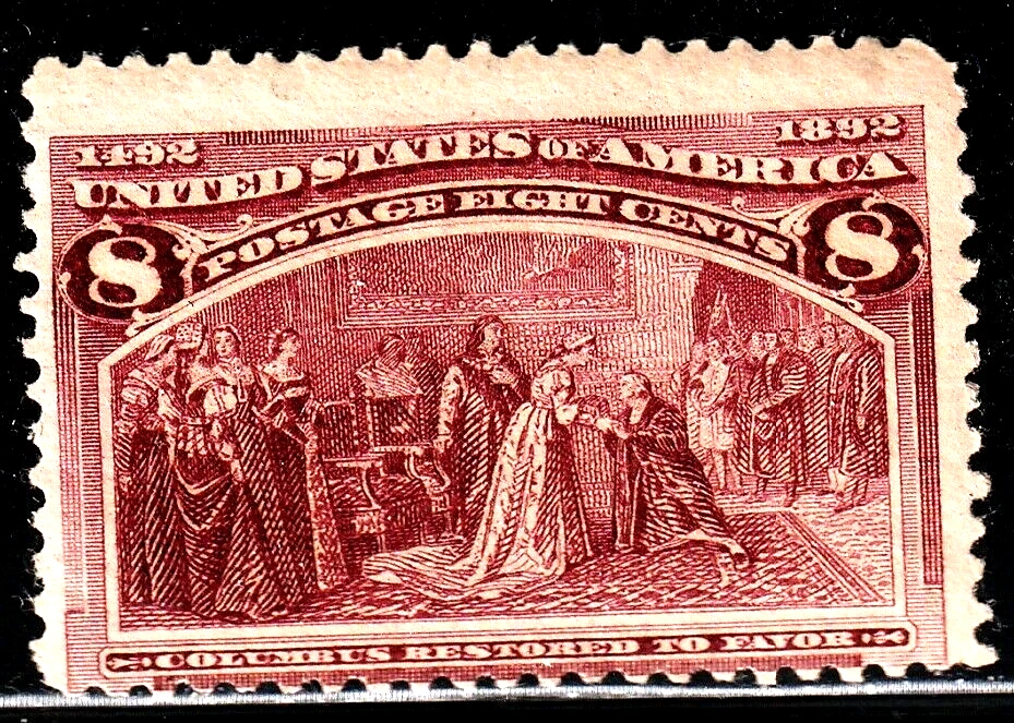 #236 US 8 CENT MAGENTA COLUMBIAN-MINT-N/H-FINE-VF - Image 1 of 1