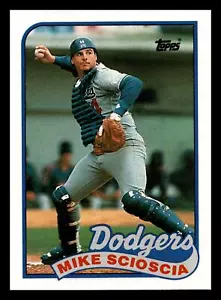 Mike Scioscia 1989 Topps #755 Los Angeles Dodgers Mint - Picture 1 of 2