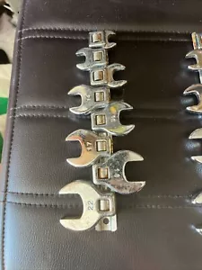 Crows Foot Wrench Set (8 Pieces)Easily Access Hard-To-Reach Areas, - Picture 1 of 9