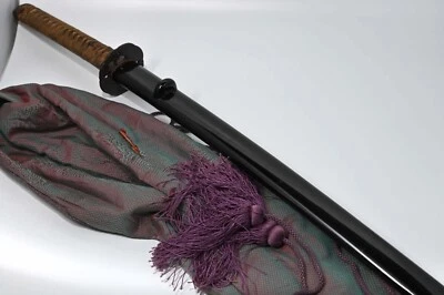 Koshirae only Japanese sword scabbard black - Image 1 of 4