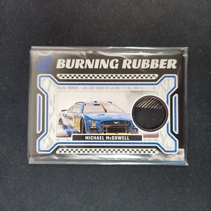 2024 Donruss Racing Burning Rubber Relic Michael McDowell #BRM-MM L35 - Picture 1 of 2
