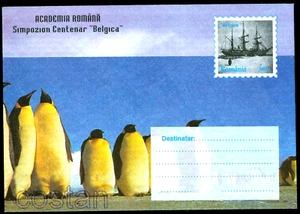 Belgica 1997, Emperor Penguin, Antarctic Expedition, barco, Rumania, cubierta especial 152 - Imagen 1 de 1