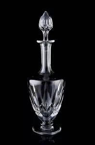 Baccarat Tourville Fußkaraffe & Stopfen Vintage Kristall Frankreich signiert - Bild 1 von 6