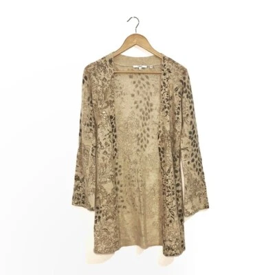 Vertigo Paris | Beige Longline Lambswool & Angora Cardigan - Size Small - Image 1 of 4
