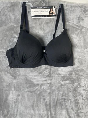 🆕Sutiã Bobbie Brooks microfibra cobertura total com aro - 42C preto - Imagem 1 de 4