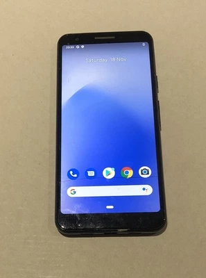 Google Pixel 3a 64GB - Black - Unlocked - 64GB - Cracked - Working - Image 1 of 4