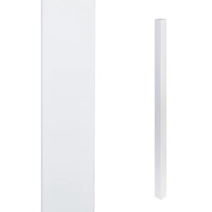 Weiß grundierte Treppenspindel Uni Vierkant Baluster lackfertig 900 mm x 41 mm Packungen - Bild 1 von 15