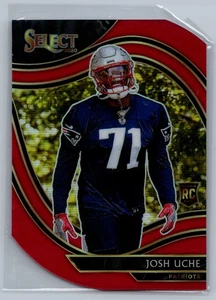 2020 Panini Select #395 Josh Uche Red Prizm Die Cut - Picture 1 of 2