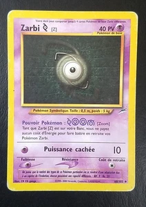 ZARBI (UNOWN) Z 60/105, FRENCH POKEMON CARD (MP/LP) - Picture 1 of 6