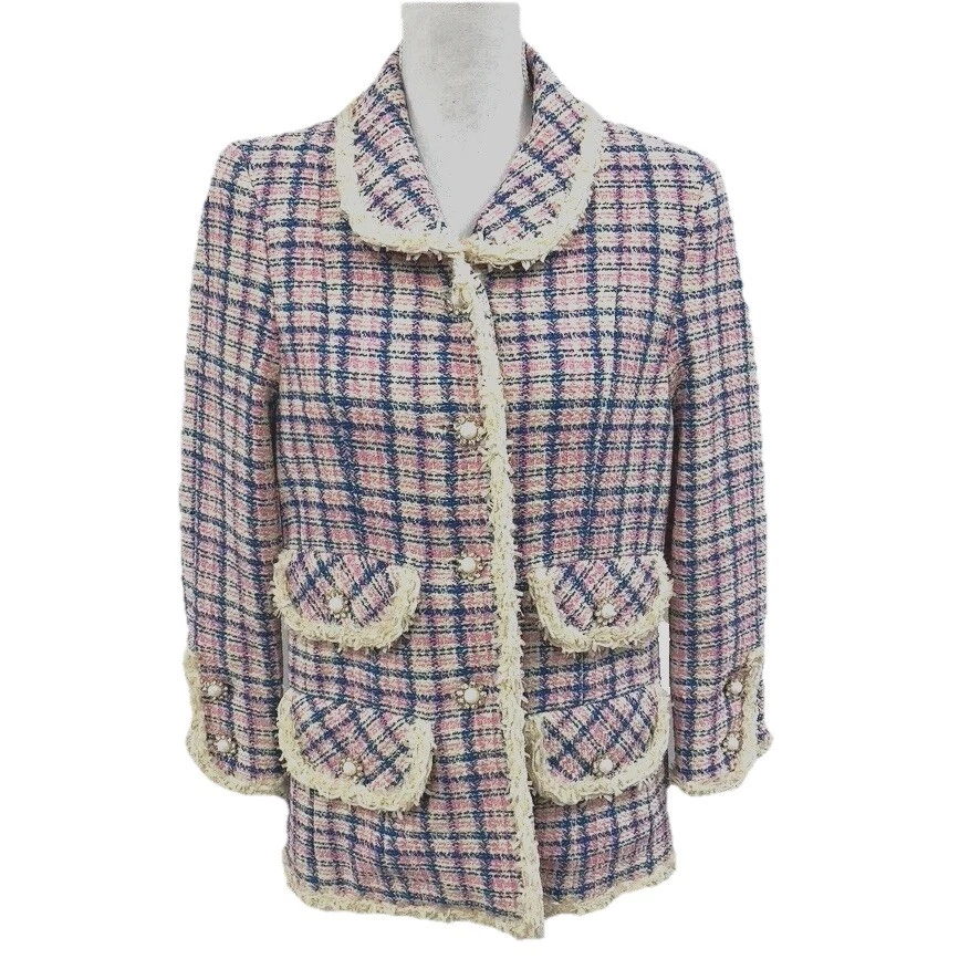 Chaqueta Blazer Marc Jacobs The Tweed Mujer 10 Marfil Cuadros Negocios Carrera  Foto 1 de 4