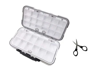 Waterproof Fishing Lure Box Spoon Hooks Baits Storage Tackle Box Containers f... - Picture 1 of 4