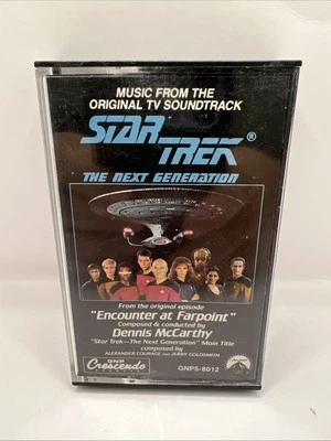 1988 Star Trek TNG Cassette Tape TV Soundtrack Encounter at Farpoint GNP-5 8012 - Image 1 of 4