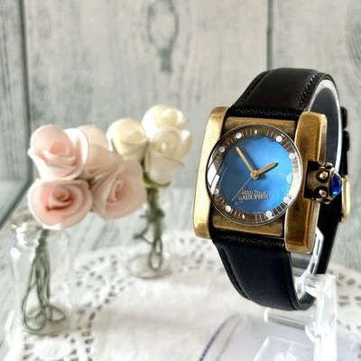 Jean Paul Gaultier Gaultier б/у наручные часы старинный редкая золото работает из Японии - Изображение 1 из 4