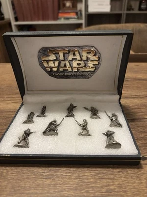 1997 Star Wars Collectible Pewter Figurines In Box - Image 1 of 4