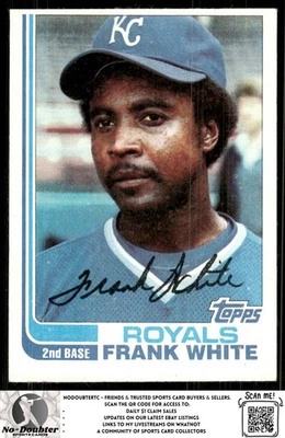 1982 Topps #645 Frank White Kansas City Royals 82TB - Image 1 of 2