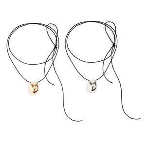 Edgy Geometric Pendant Neckchains Jewelry Dainty Stackable Sweater Chain Charm - Picture 1 of 10