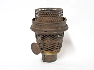 NICKEL ALADDIN OIL LAMP BURNER MODEL B, COMPLETE - Picture 1 of 9