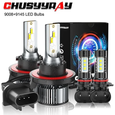 Para Para Dodge Nitro 2007 2008 2009 Faro Hi/Lo + Bombillas de luz antiniebla Foto 1 de 4