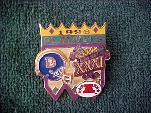 NFL SUPER BOWL 1996 PLAYOFFS XXXI PIN BY PETER DAVID - Picture 1 of 1