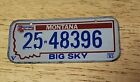  1983 Post Cereal Mini Bike Vanity License Plate Montana Big Sky Bicentennial 