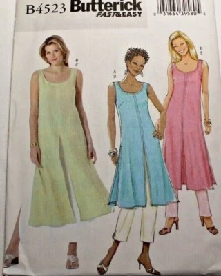 Butterick 4523 Misses Tunic Skirt & Pants Sewing Pattern L-XL (16-18-20-22) - Image 1 of 2