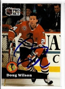 Doug Wilson Signed 1991/92 Pro Set Card #52 - Picture 1 of 1