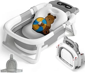 Baby Bath Tub for Newborn with Seat Support Cushion Stand Baby Bath Tub - Picture 1 of 6