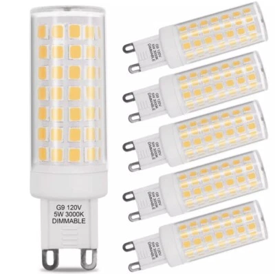 ARTIVA 3000K 40-Watt Equivalent G9 Dimmable LED Light Bulb (Set of 6) - Image 1 of 3