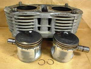 HONDA CYLINDERS PISTONS RINGS PINS CJ360T  CJ 360 T 1976 CB360 CL360 CB360T - Picture 1 of 10