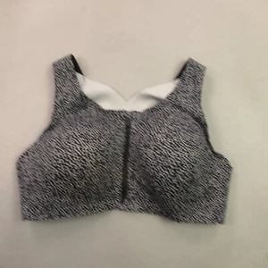 Lululemon Bra Womens 38D Black White Support Lightweight - Picture 1 of 5