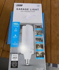 FEIT ELECTRIC GARAGE SHOP LIGHT LED WITH 2 ADJUSTABLE PANELS 150W BRAND NEW - Picture 1 of 9