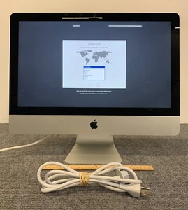 Apple iMac A1418 MD093LL/A 2012 21.5" AIO i5-3330S 8GB RAM 1TB HDD w/Power Cord - Picture 1 of 4