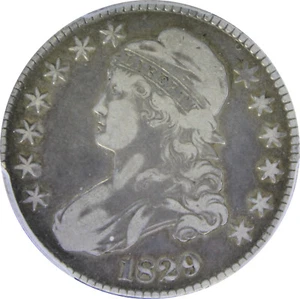 1829 VF30 Capped Bust Half Dollar, PCGS Certification 26037335 - Picture 1 of 4