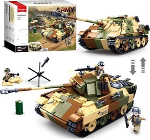 WW2 Panther G Tank 2IN1 Toy Kit, 725pcs with 3 Soldier Minifigs, Ages 6-12 - Picture 1 of 6