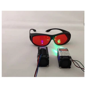 OD5+ 190nm-540nm Laser Safety Glasses 405nm 450nm 488nm 532nm Protective Googles - Picture 1 of 8