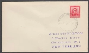 NEW ZEALAND ILLUSTRATED FDC KGVI 1½d. RED PLAIN FDC (ID:14/D6509) - Picture 1 of 1