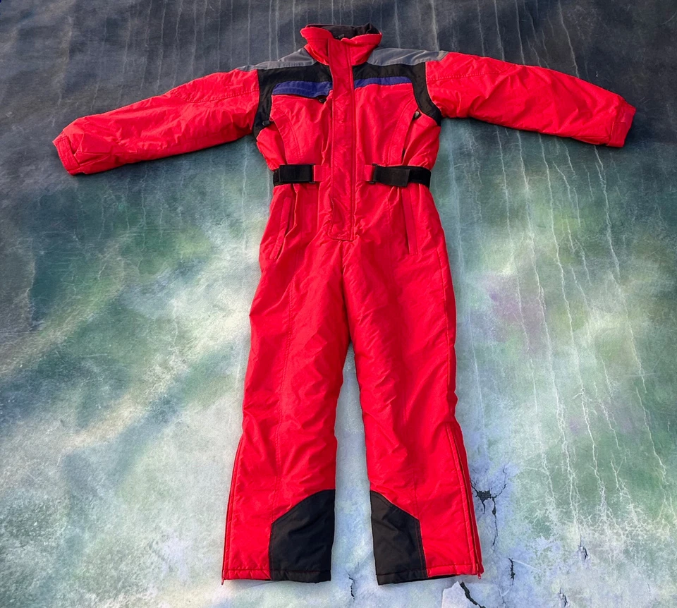 Traje de nieve de esquí rojo vintage Rawik Outerwear para mujer talla L. Foto 1 de 4