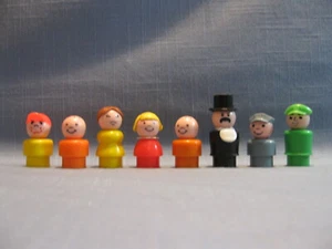 8 FISHER PRICE LITTLE PEOPLE, MOM, BOYS, BULLY, GIRL, WORKERS & MORE - Picture 1 of 6