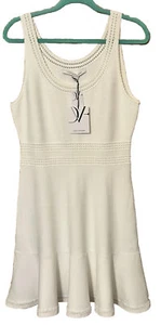 Diane von Furstenberg Kleid, weiß, ärmelloses Kleid, Größe L - Bild 1 von 13