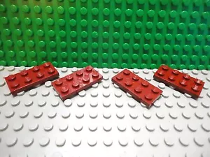 Lego 4 dunkelrote 2x4 Grundplatte NEU - Bild 1 von 1