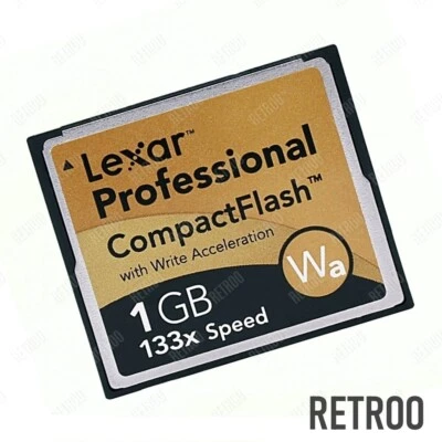 Lexar Professional CompactFlash 1GB WA 133X CF Type-I Memory Card Digital Camera - Image 1 of 2