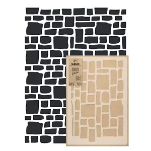 Wiederverwendbare Kunststoffschablone 59x95cm // Seamless Überall // STEINMAUER - Bild 1 von 4