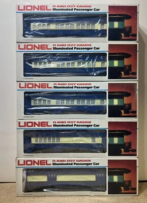 Lionel 6-9536-37-38-39-40/Blue Comet 5 Car Set Original Test Light On - Image 1 of 4