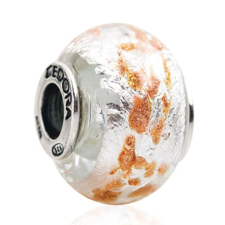 CUENTAS DE CRISTAL DE MURANO AUTÉNTICAS ORIGINALES TEDORA VETRO ESTERLINA ARGENTO 925 mg 248 Foto 1 de 1