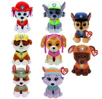 TY BEANIE BOOS PAW PATROL PLUSH SOFT TOY SKYE MARSHALL ROCKY RUBBLE CHASE ZUMA