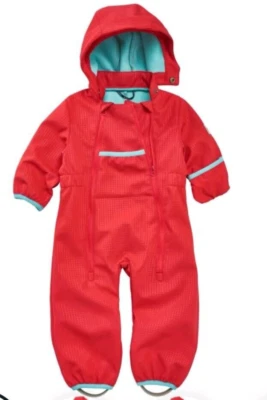 Jako-o Baby Softshelloverall mit Microfleece 56/62 Rot Wasserdicht NEU - Bild 1 von 4