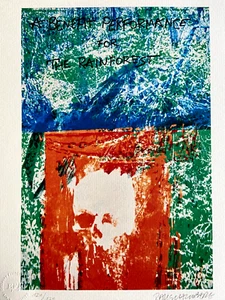 Robert Rauschenberg Lithograph COA Numbered Certified Stamp (Jim Dine) - Picture 1 of 9