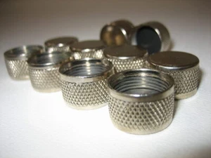 *NEW LOT OF 10* Screw-on Protective Dust Cover Caps for N-Female UHF SO239 UG363 - Zdjęcie 1 z 4