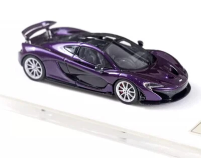 Coche de resina fundido a presión modelo deportivo súper carreras DMH 1:64 púrpura P1 Foto 1 de 4